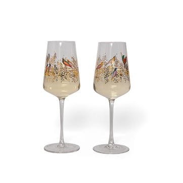 Chelsea Set of 2 Wine Glasses 440ml  Gold