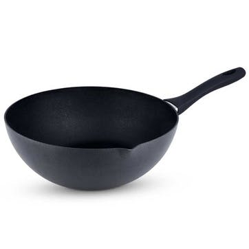 30cm NS Pressed Aluminium NS wok  , Black