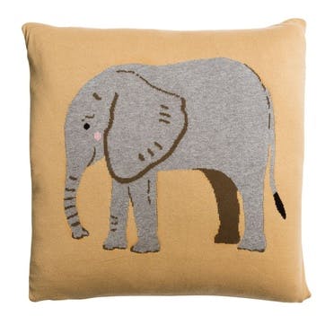 'Elephant' Knitted Statement Cushion
