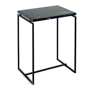 Nero Side Table H52 x W40cm, Black