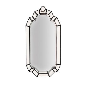 Cut & Paste Mirror H104.5cm, Black & White