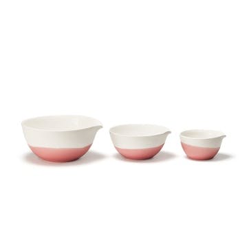Colour Dip, Nested Bowls, Pink