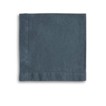 Mitered Hem Napkin, Parisian Blue