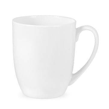 Serendipity Set of 4 Barrel Shape Mugs 350ml, White