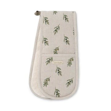 Olive Branch Double Oven Glove, Neutral