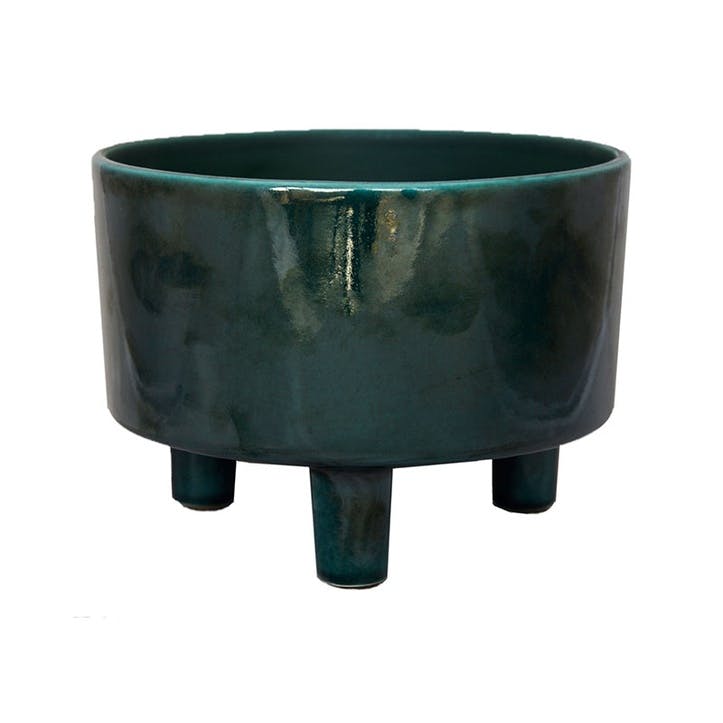 Pisa, Bowl Planter, H14 X W19 X D19cm, Emerald