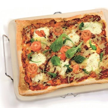 Rectangular Pizza Stone, L42 x W30cm, Natural