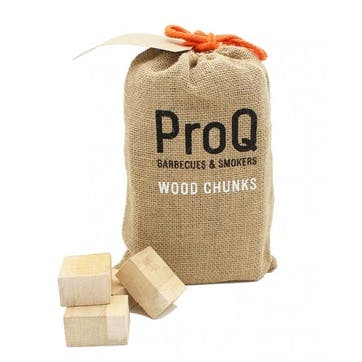 Smoking wood chunks box 4kg, ProQ Barecues and Smokers, Hickory