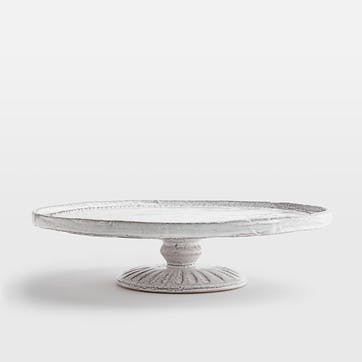 Hillcrest Cake Plate, White