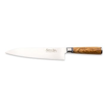 Katana Saya Olive Wood Gyuto Knife 20cm Damascus Blade,