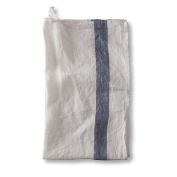Arles Tea Towel, Navy Stripe
