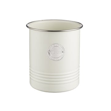 Living Utensil Pot, Cream