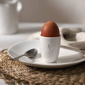 Bourton Heart Egg Cup , White