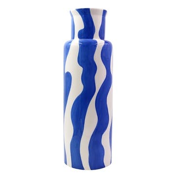 Esteban Vase H44cm, Bold and Blue