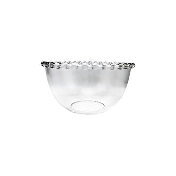 Pearl Glass Bowl 16.5cm, Clear