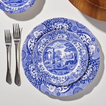 Blue Italian Side Plates, Set of 4