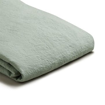 Sage Green Linen Duvet Cover, Double