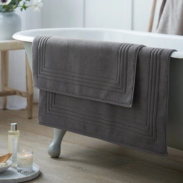 Egyptian Cotton Bath Mat, Large, Slate