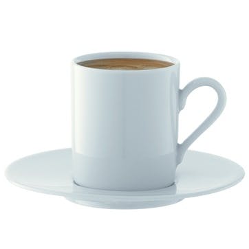 LSA Dine Espresso Cup & Saucer, Set of 4