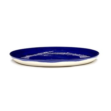 Ottolenghi, Set of 2 Medium Plates, Blue and White
