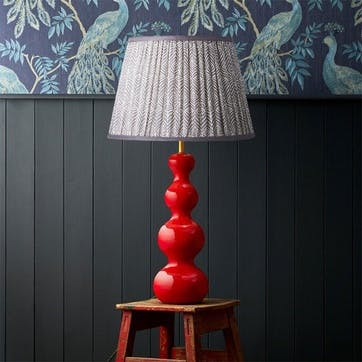 Quill Straight Empire Lampshade 50cm , Pewter