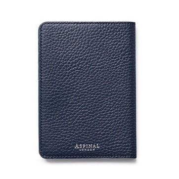 Passport Cover with Card Slots H14 x W10cm, NavyPebble