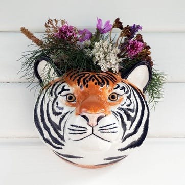Tiger Wall Vase, H16cm