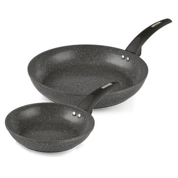 Cerastone Forged 20cm & 28cm Fry Pan Set, Grey