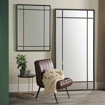 Rectangle Mirror H110 x W80cm, Black