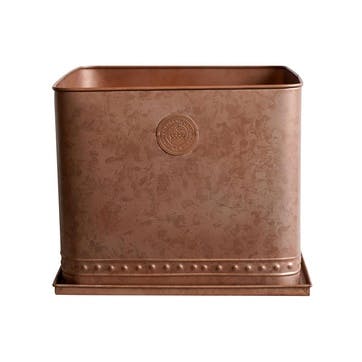 Kew Temperate House Regency Outdoor Planter D38cm, Copper