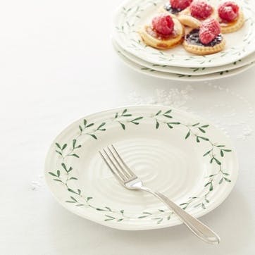 Mistletoe Side Plates, Set of 4