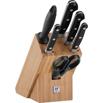 Zwilling J.A. Henckels Four Star 7 Piece Knife Block, Bamboo