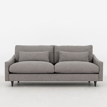 Model 07 Linen 3 Seater Sofa, Shadow