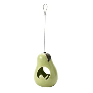 Ceramic Bird Feeder, Pear