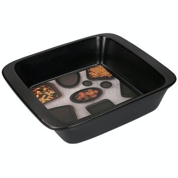 Caviar Oven to Tableware Square Dish 29 x 25cm, Black