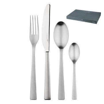 42 piece cutlery set, Charingworth Cutlery, Mimosa, satin