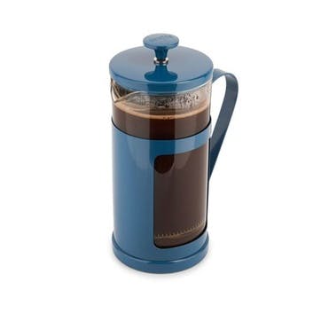 Monaco Stainless Steel Cafetière 8 Cup, Blue