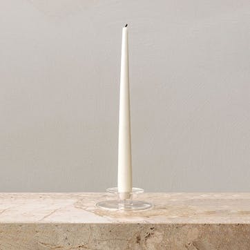 Abacus Small Candle Holder H2.5cm, Clear