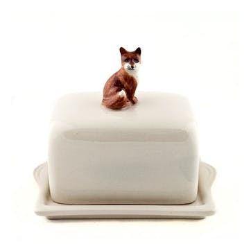 Fox Butter Dish