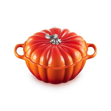 Signature Cast Iron Pumpkin Casserole, 24cm, Volcanic