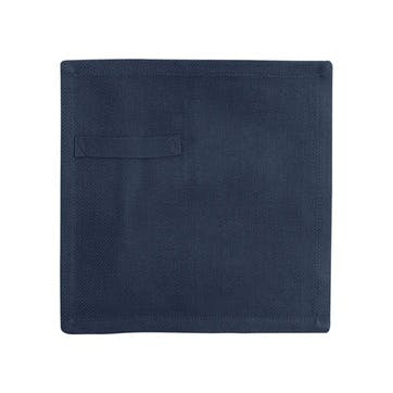 Herringbone Set of 4 Everyday Napkins 20 x 20cm, Dark Blue