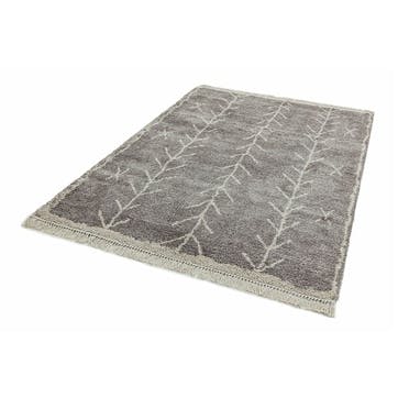 Rocco  berber style rug 160 x 230cm, Grey & Cream