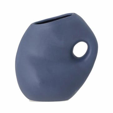 Asya Vase H16 x W10 cm, Blue