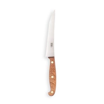 Heritage Oak Scalloped Utility Knife 13cm