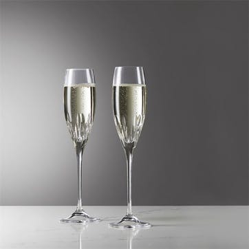 Diamond Mosaic Wine Glass, Set of 2 by Vera Wang for Wedgwood