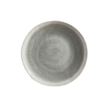 Sea Foam Dessert Plate, D21cm, Dove Grey