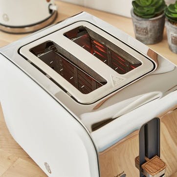 Nordic 2-Slice Toaster, Cotton White