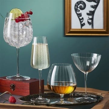 Optica Set of 4 Martini Glasses 220ml, Clear