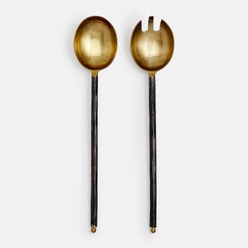 Stanton Set of 2 Salad Servers, Gold