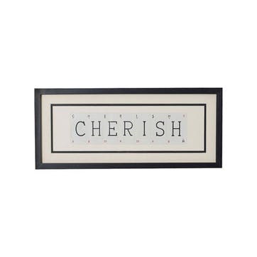 Cherish Medium Frame W54 × H23cm, Black